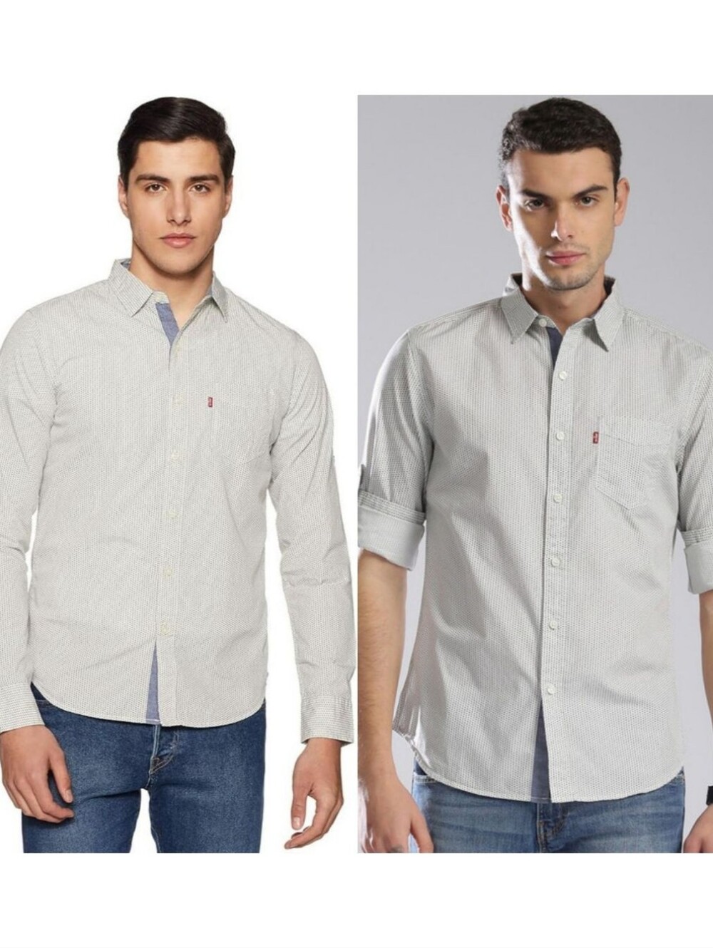Levi's Men's Slim Fit Micro-Pattern Button-Down Shirt